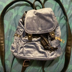 Mini Backpack Velvet Blue